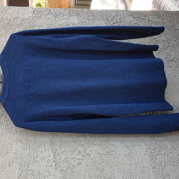 Alesbury Men's Sweater Large Tall Dark Blue - Picture 4 of 6